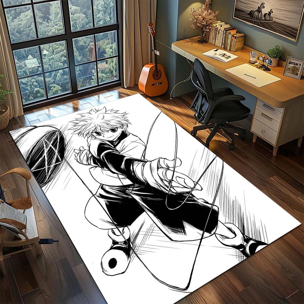 Ковер с принтом Hunter × Hunter Большой ковер Нескользящий Моющийся коврик для пола Декор для комнаты геймера -xia80