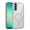 KEYSION Transparent Magnetic Phone Case for Samsung A57 5G A37 A27 5G Silicone+PC HD Clear Shockproof Cover for Galaxy A17 4G 5G