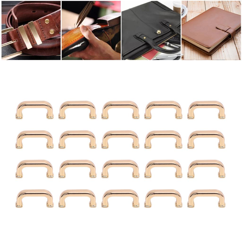 20 шт. Пряжка-арка квадратная 17x8x5 мм сплав D-образное кольцо соединительная пряжка с винтами PH для сумки ручки