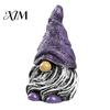 Waterproof Balcony Accents Colorful Hat Gnome Resin Statue, Faceless Dwarf Figurine with Wrinkled Hat, Healing Home Decor Garden Ornament, Indoor