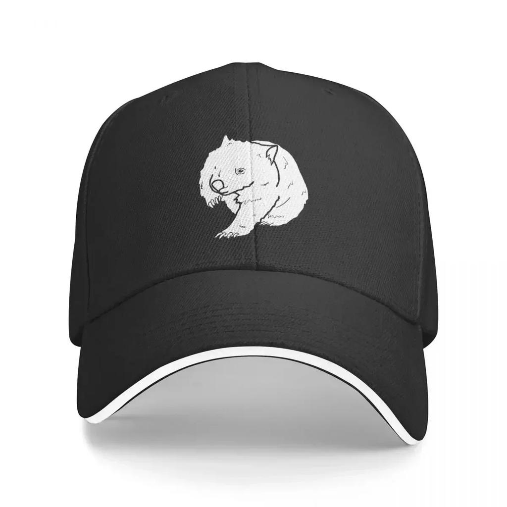 Australian Wombat Doodle Cap Casual Baseball Caps Adjustable Hat Hip Hop Summer Unisex Baseball Hats Customizable Polychrom