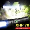 Высокая мощность XHP70 светодиодный фонарик из алюминиевого сплава USB аккумуляторная батарея 18650 масштабируемый фонарь