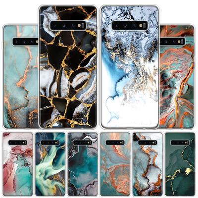 Модный мраморный чехол с геометрическим рисунком для Samsung Galaxy S10 Plus S20 FE S21 S22 Ultra S10E S9 S8 + S7 Edge J4 Корпус Shell