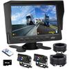 Backup Camera Monitor IPS LCD Monitor with Two AHD Split Switchable Between Normal and Mirrored Automatic Loop Wide Viewing Video Compatible with 12V