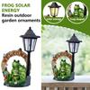 Solar Resin Ornament Outdoor Garden Courtyard Simulation Animal Welcome Sign Decoration Ornament