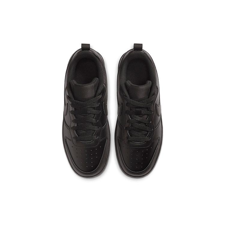 (GS) Nike Court Borough Low 2 'Triple Black' Детские BQ5448-001