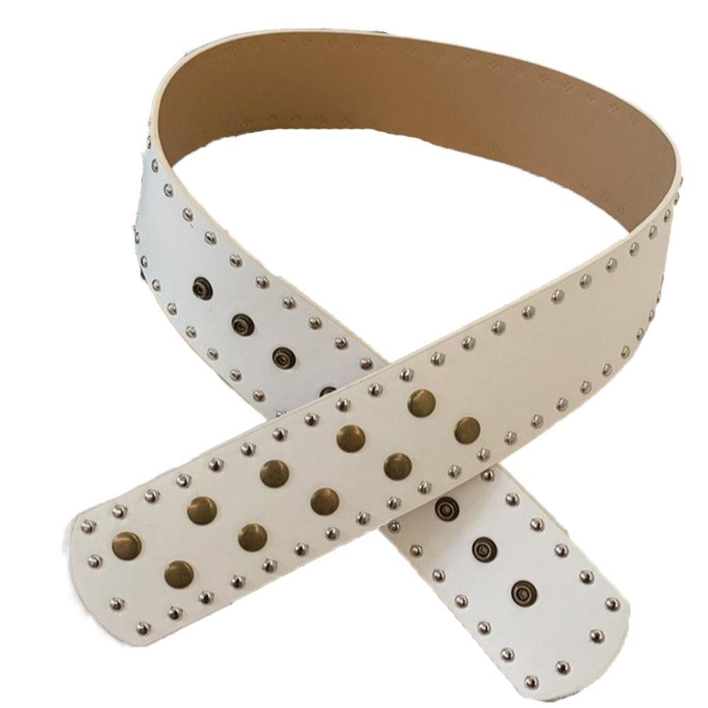 Широкий женский ремень на кнопках в панк-стиле для платья, джинсов, винтажный ремень с заклепками на талию, женский