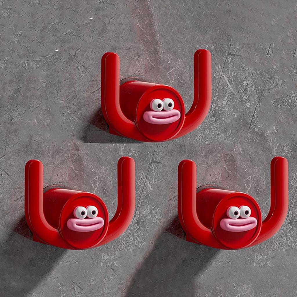 3 шт. Прочный Без сверления Ванная комната Подвесной крючок Пластиковые материалы Портативный аксессуар для дополнительного хранения на кухнях