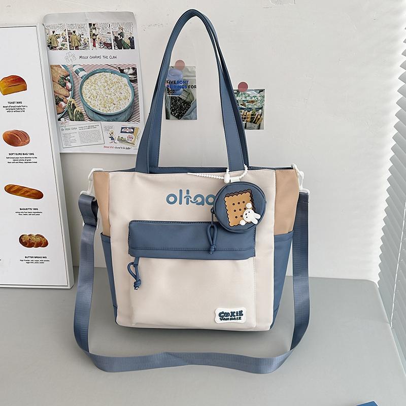 Классная сумка через плечо, женская пригородная сумка через плечо большой вместимости, студенческая сумка для обучения