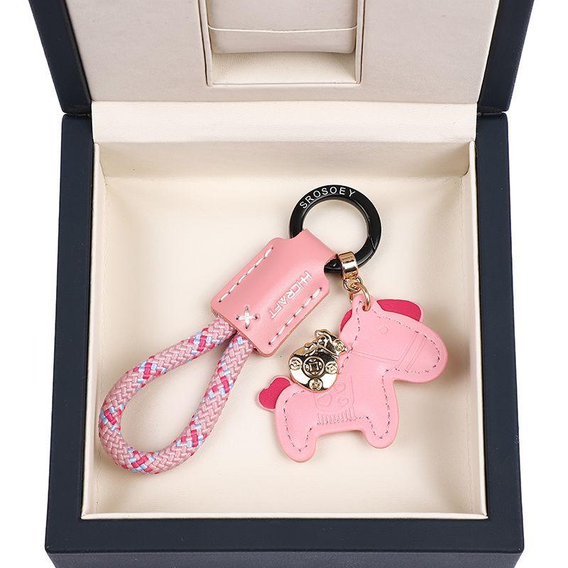 Ручная работа, кожаный подвес-брелок для ключей автомобиля, изысканный и простой, персонализированная веревка-брелок для мужчин и женщин