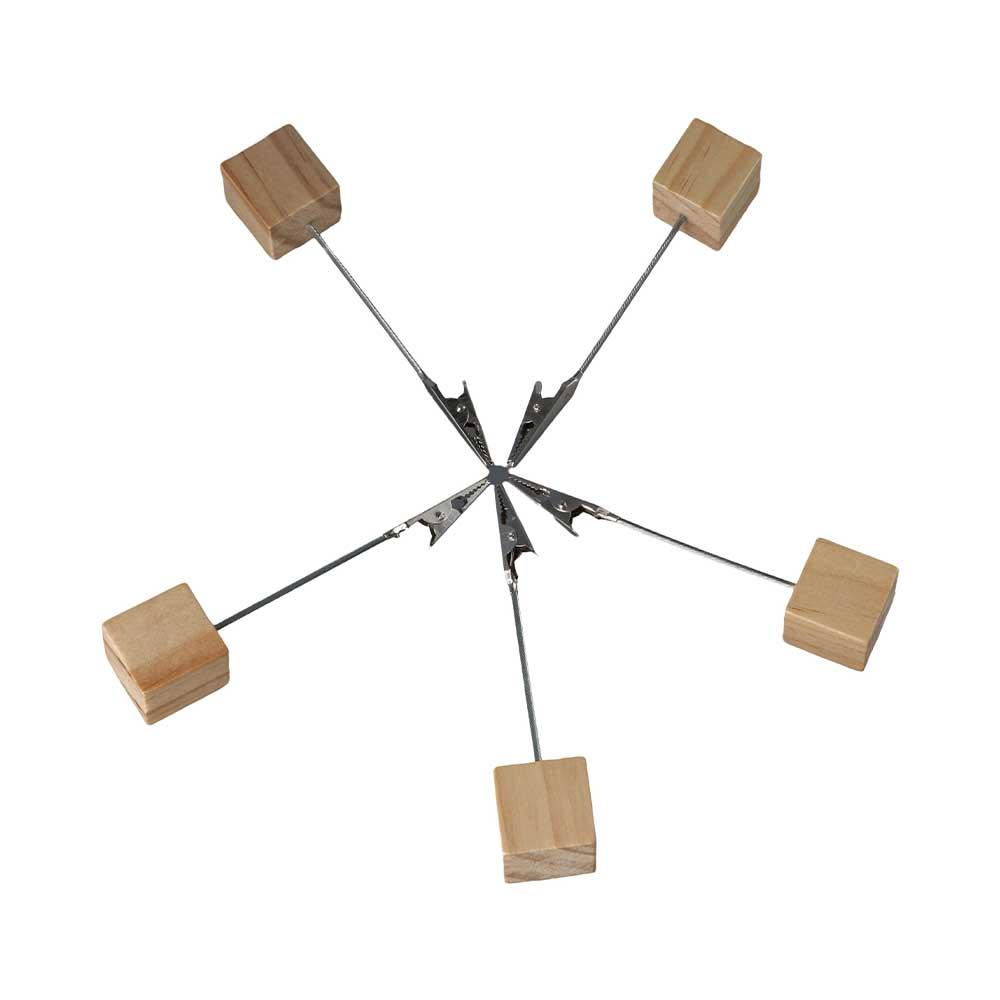 Wooden Base Message Memo DIY Handmade Memo Clip Card Holder Photo Paper Clamp Bedside Ornaments