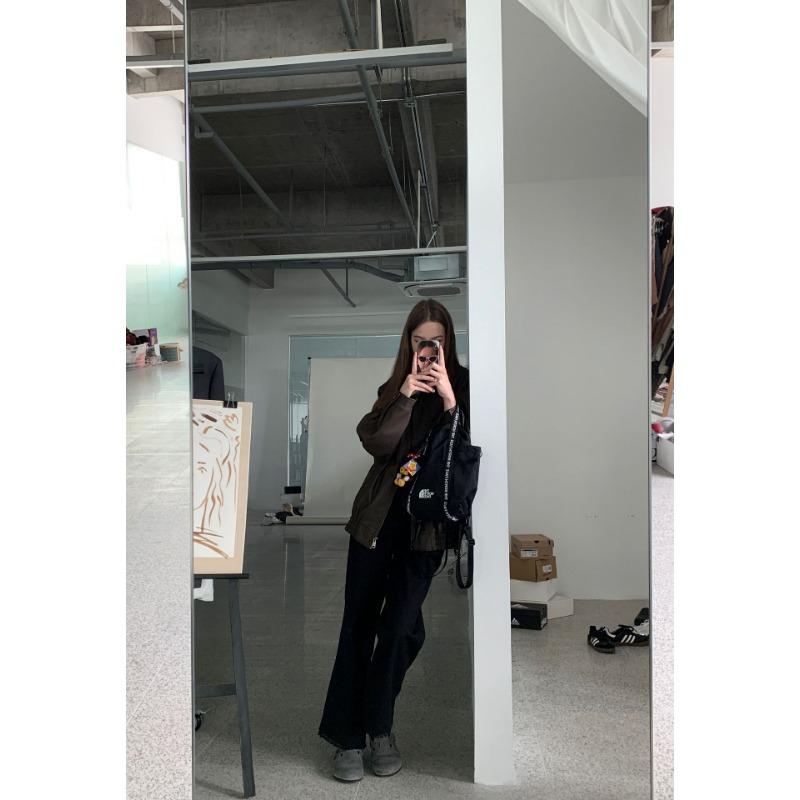 Vintage PU Leather Clothing New Korean Version Texture Loose Casual Handsome Motorcycle Jacket Women Cool Waterproof Soft Faux Leather Jackets