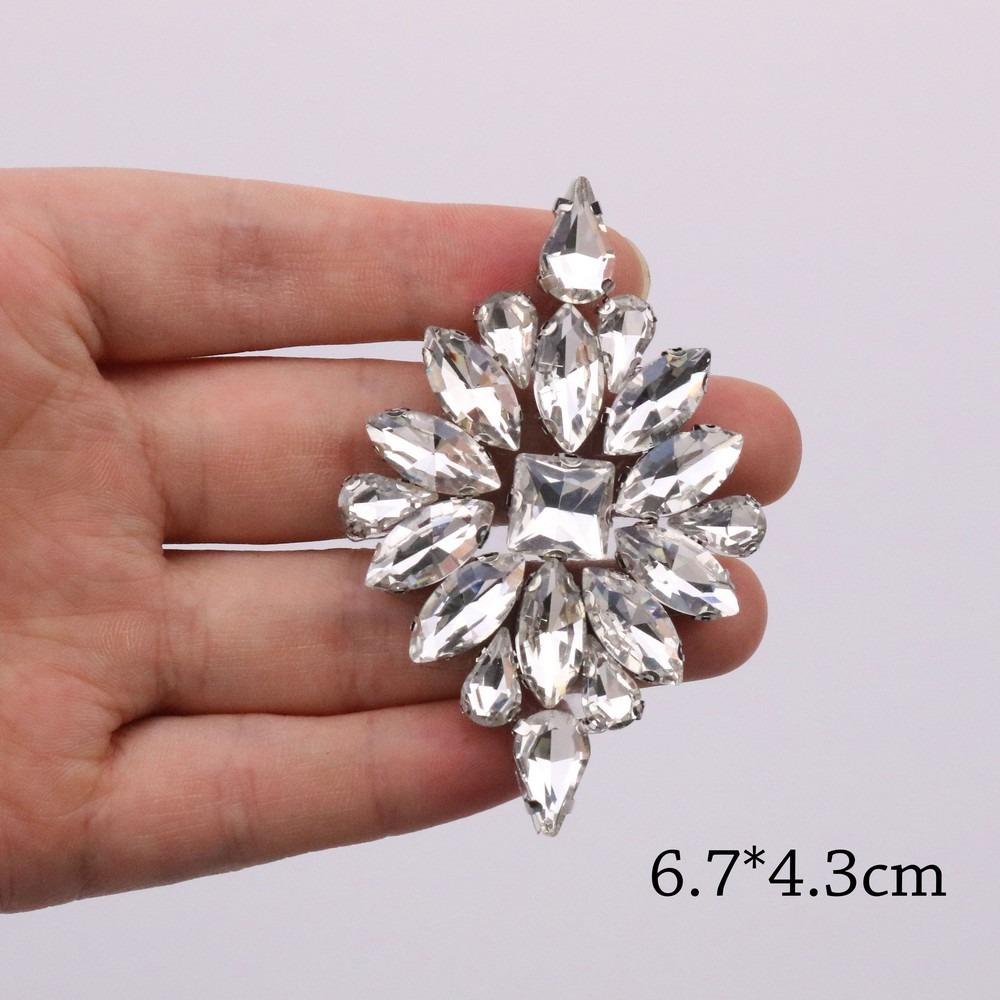 Diamond Decoration Rhinestone Patches Glue Back Beading Applique Luxury Rhinestone Applique