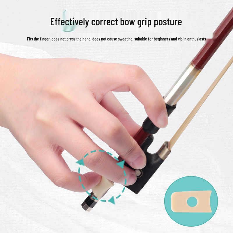 Violin Bow Grip Corrector for Children & Adults - Left/Right Hand Practice Aid - Musical Instrument Accessory