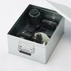 MUJI Large Tin Storage Box KGG24A1S 16cm High Direct from Japan