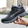 New Cotton Shoes Men's Winter Elderly Cotton Shoes Piled and Thickened Medium and Elderly Warm Men's Snow Boots Dad Shoes