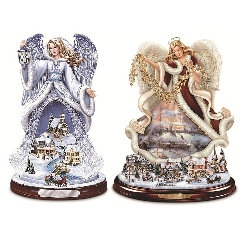 20*30СМ Рождественские наклейки на окна Наклейки на рождественскую елку Кристальные украшения Наклейки на окна ПВХ Наклейки на стены Вращающаяся скульптура Украшения поезда CLE