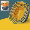 Stackable Vegetable Washing Basket Double-Layer Fruit Basin Practical Drain Basket  Kitchen