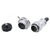 WEIPU WS24 TQ/ZMQ 2 3 4 9 10 12 19 Pin Electrical  Wire Soldering Charger Aviation M24 Connector Metal Power Adapter IP65