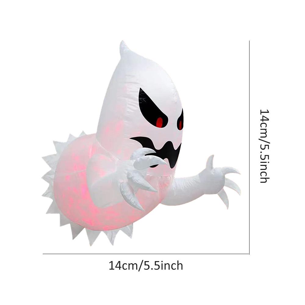 Halloween Inflatables Blow Up Ghost with LED Light Indoor/Outdoor Yard Decor