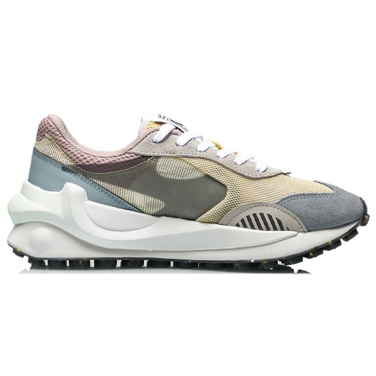 Кроссовки Li Ning Fang Yuan Eternal женские кроссовки желтые синие серые AGCR034-4