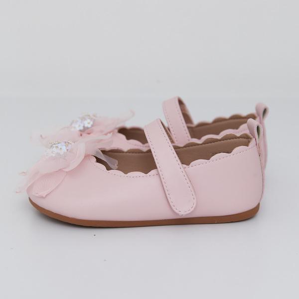 Baby Jam Girls Tinkle Flower Flat Pink-BB369