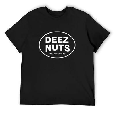 Футболка с графическим принтом жареного арахиса бренда Deez Nuts, большие размеры, быстросохнущая, оверсайз, мужская дизайнерская одежда