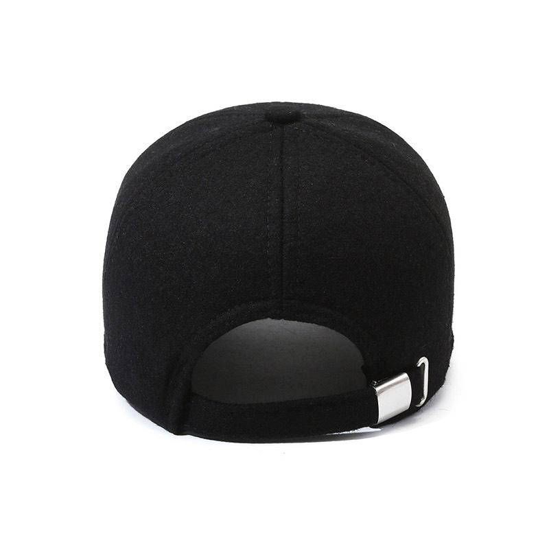 Осенне-зимняя шерстяная шапка, мужская толстая теплая бейсболка с вышитыми буквами, уличная хлопковая кепка