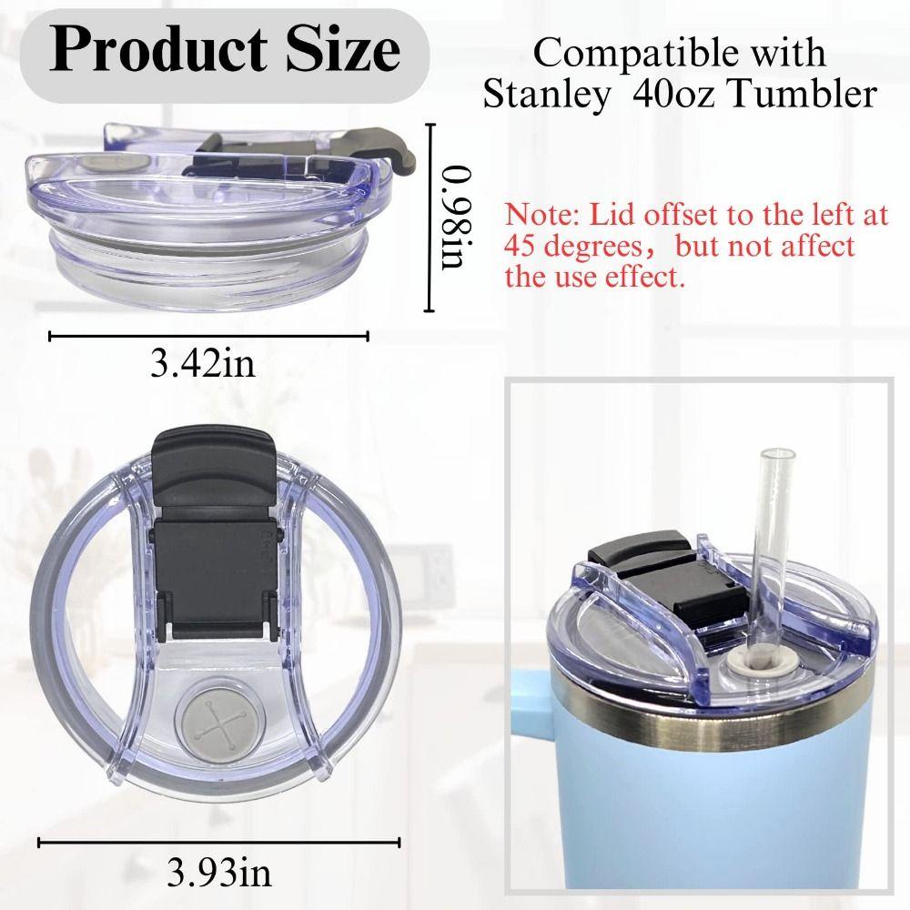 1 шт. 40 унций брызгозащищенные пластиковые крышки Themos для чашки Staney с ручкой крышка для бутылки крышка для чашки