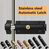 Spring Automatic Door Bolt Anti-theft Door Hasps Retro Door Buckle  Guard