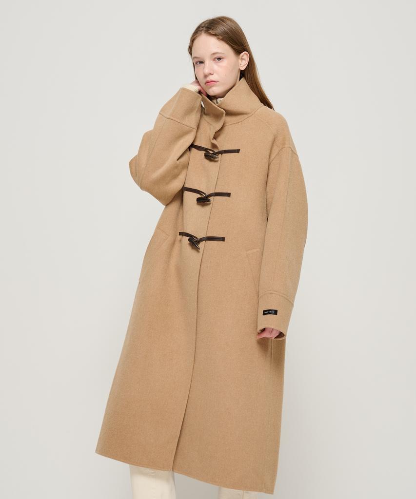 Roidesrois Handy Premium Duffle Wool Long Coat (Beige)