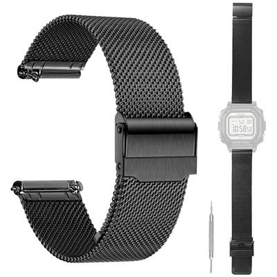 Сменный ремешок для часов CASIO F-108WHC [HVUYAL]. Легко установить и снять, металлический ремешок, устойчив к ржавчине, регулируемый, унисекс, включает инструмент и