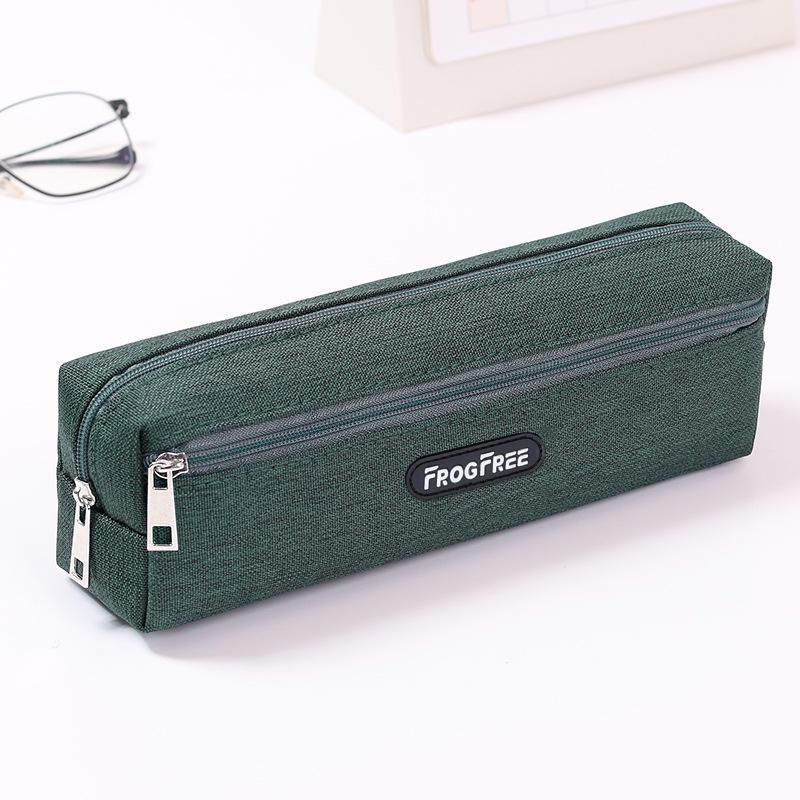 With Zipper Pencil Bags Canvas Pen Storage Bag Modern Pencil Case  for Student Kids