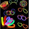 Lot de 100 bâtons de couleur fluo - 20,3 cm - Brillants et non toxiques - Pour fête[283]
