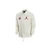Flame Pattern Embroidered Loose Long Sleeve Jacket Men Jacket White FJ7709-133