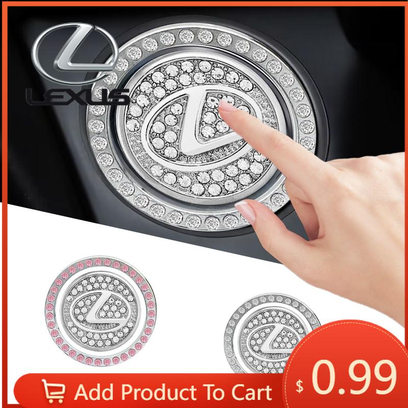 Interior Stickers Car One-Click Engine Start Stop Switch Button Cover Ignition Button Sticker For Lexus EX300H RX450H IS300H ES3