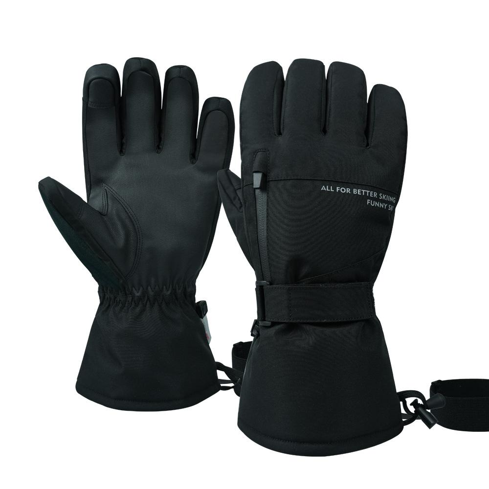 New five-finger 3M new Shirley cotton ski gloves waterproof, warm and wear-resistant touch-screen winter men's and women's five-finger gloves