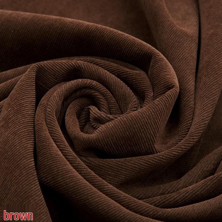 Thickened 21-Wale Stretch Corduroy Fabric, 150cm, Cotton-Polyester Blend