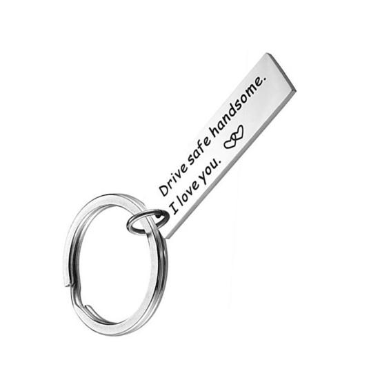 Безопасный красивый печатный кулон в виде бара для пары, брелок для ключей, подарок