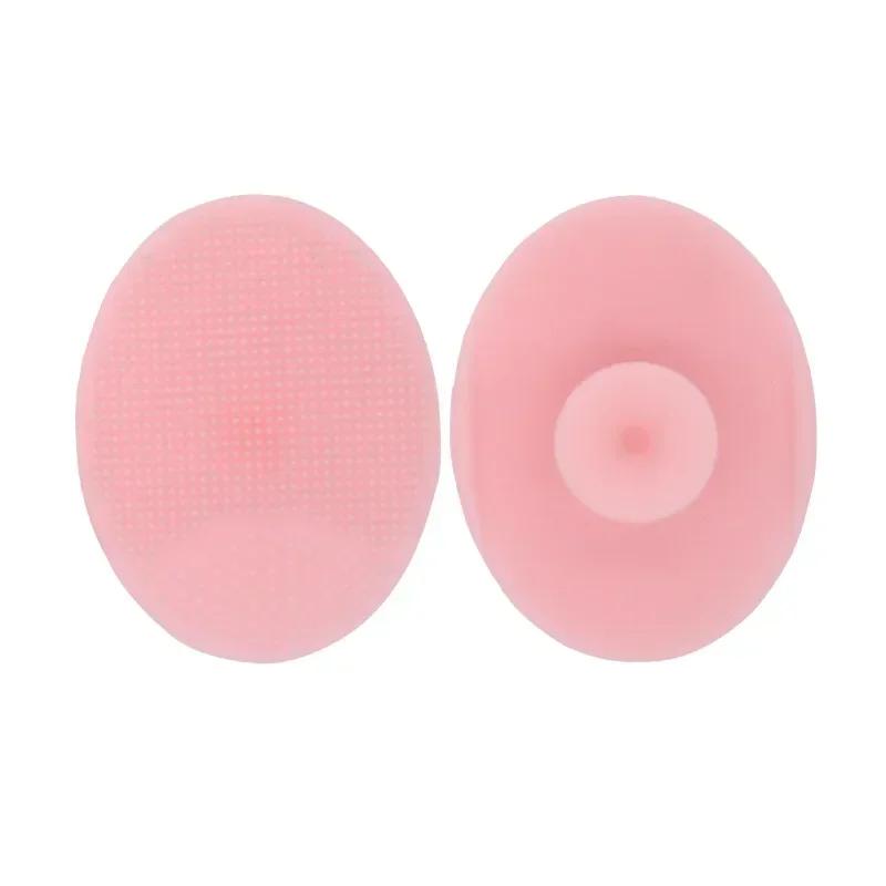 Face Scrubber Soft Silicone Facial Cleansing Brush Face Exfoliator Blackhead Acne Pore Pad Cradle Cap Face Wash