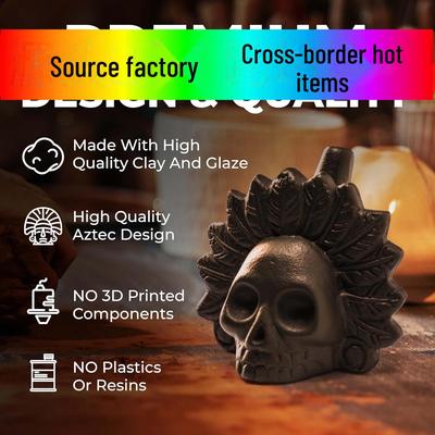 Ацтекский Свисток Смерти Череп Крик Окарина: Игрушка-ремесло в стиле ужасов на тему Хэллоуина