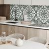 Self-adhesive Decoration with Graphics for the Office or Study 100x50 cm Plant Motif in a Circle