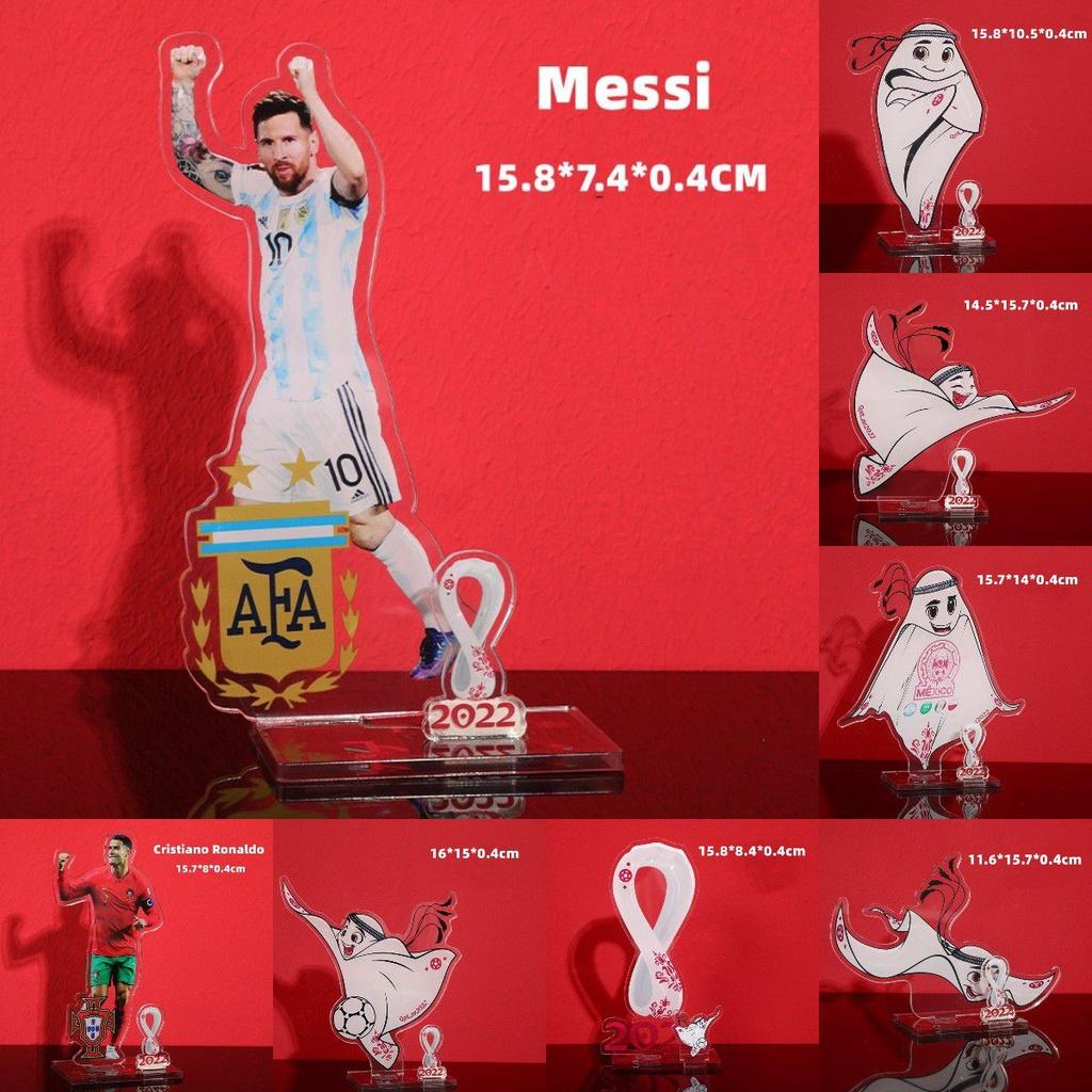 Логотип талисмана футбольной звезды Акриловая игрушка ручной работы Идеально подходит для фанатов Неймара Месси и Роналду