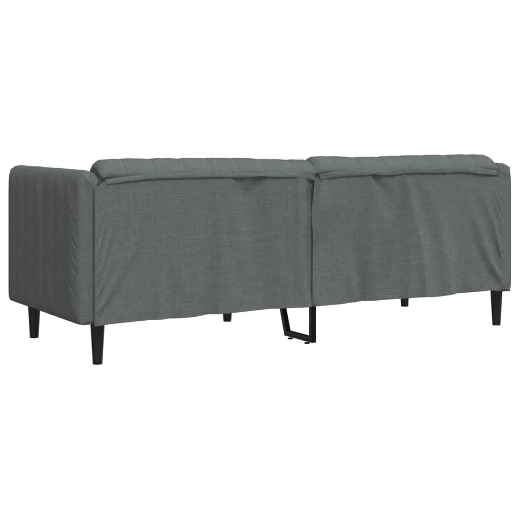 3 Seater Sofa in Dark Gray Fabric