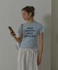 ANOETIC Футболка Anc Stay Pretty_Синяя