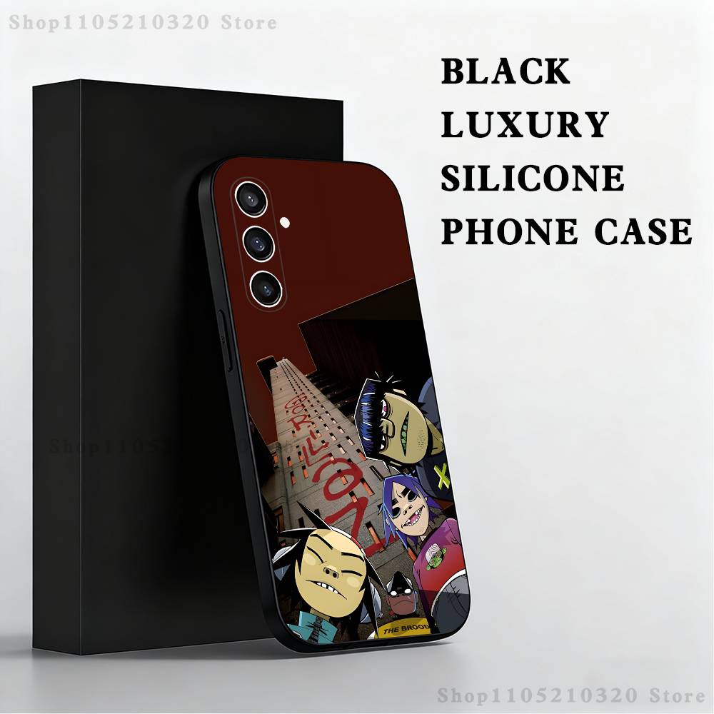 G-Gorillaz-Z band Phone Case For Samsung S25,S24,S23,S22,S21,S20,S10,Ultra,Plus,Lite,FE,Soft Silicone Black Cover