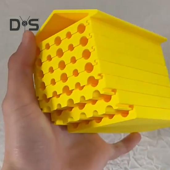 Настенный улей для пчел, напечатанный на 3D-принтере, дизайн сот, дом для пчел, съемный подвесной отель для насекомых, божьих коровок, опылителей, сада, двора, дерева