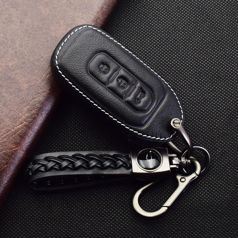 Кожаный чехол-сумка для ключа автомобиля, защитный чехол, аксессуары для Ford F150 F-250 F350 F-450 F-550 Explorer Fusion Mustang Edge