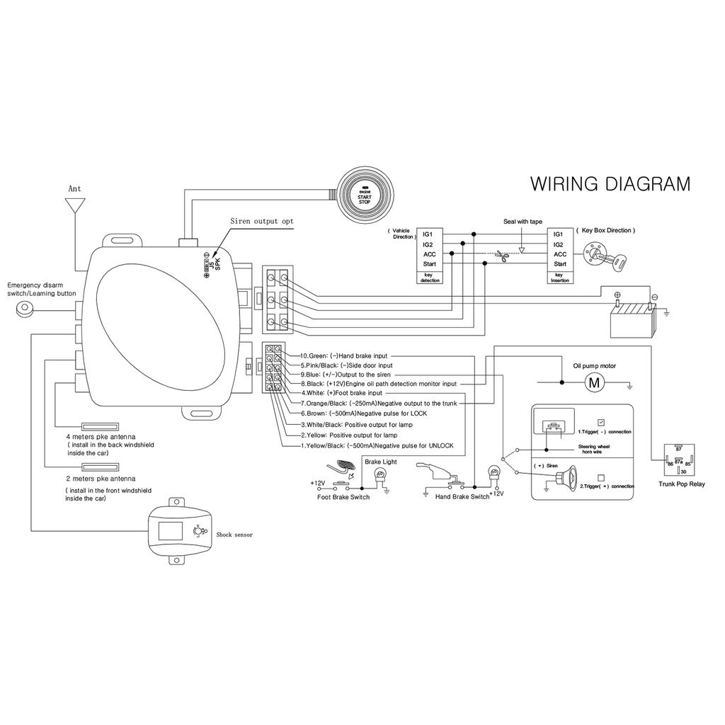Пассивная автомобильная сигнализация без ключа, система запуска автомобиля без ключа, блокировка разблокировки, кнопка автомобиля