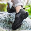 Men's New Leather Waterproof Non-slip Leisure Outdoor Shoes 46 47 Large Size Shock Absorption Mountain Hiking Shoes